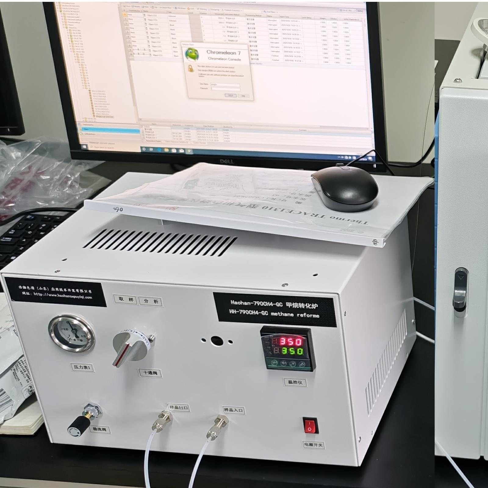 HH-790CH4-GC便携式甲烷转化炉连接赛默飞色谱仪