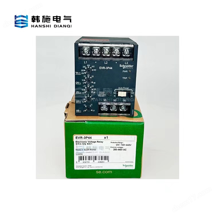 EVR-3P44施耐德三相交流電壓保護(hù)繼電器