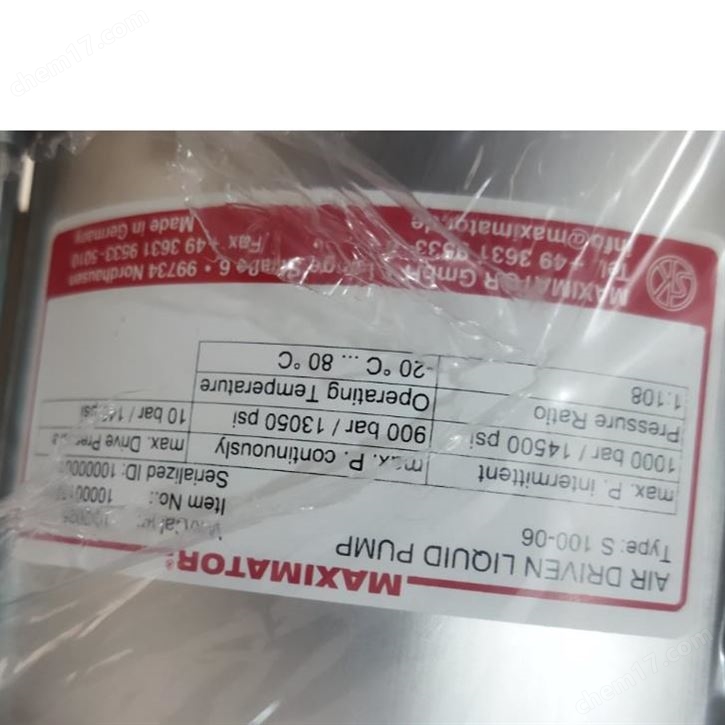 德國Maximator液體泵3130.0216 S 100-06