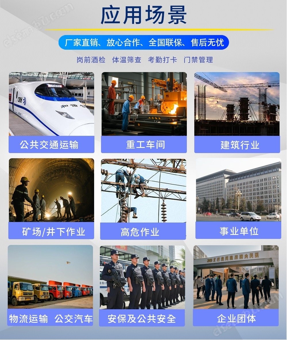 小门卫中标酒精检测防代吹测血压测温速通门