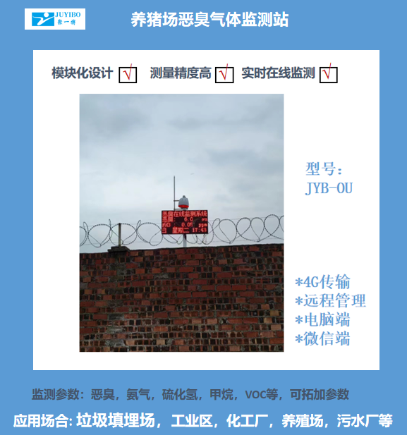 大型养殖场环境恶臭气味24小时监测系统
